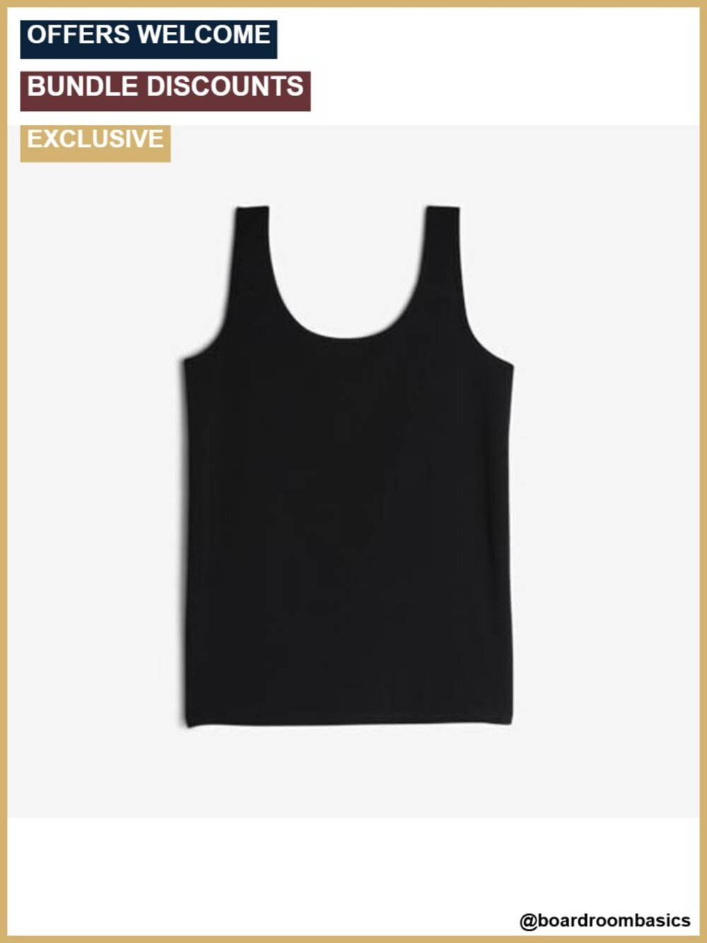 Compression Plus Tank Top Power Mesh Lined Scoop Neck